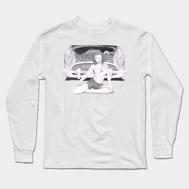 Sitting Pretty Long Sleeve T-Shirt by GrizzlyVisionStudio